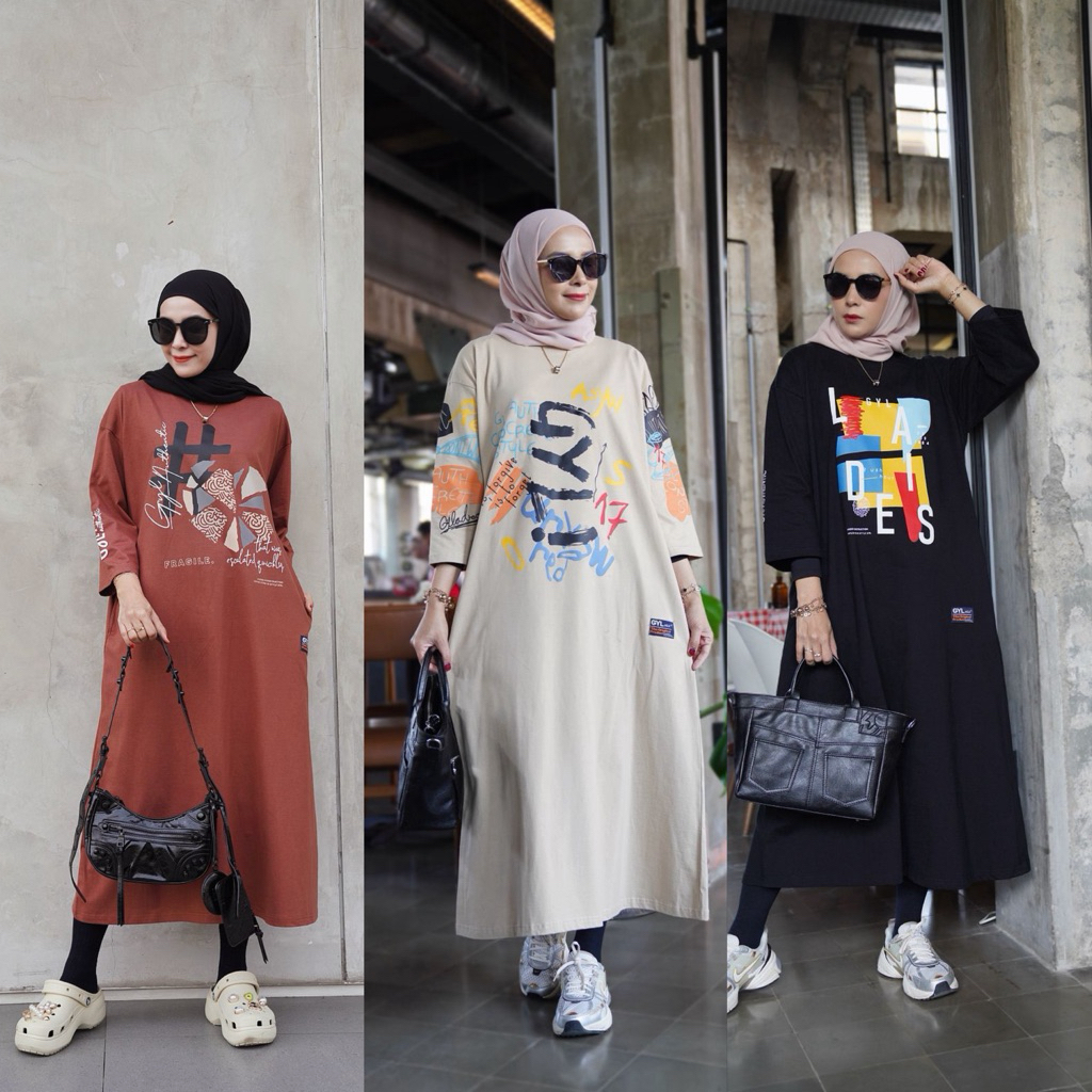 midi dress oversize gyl authentic original