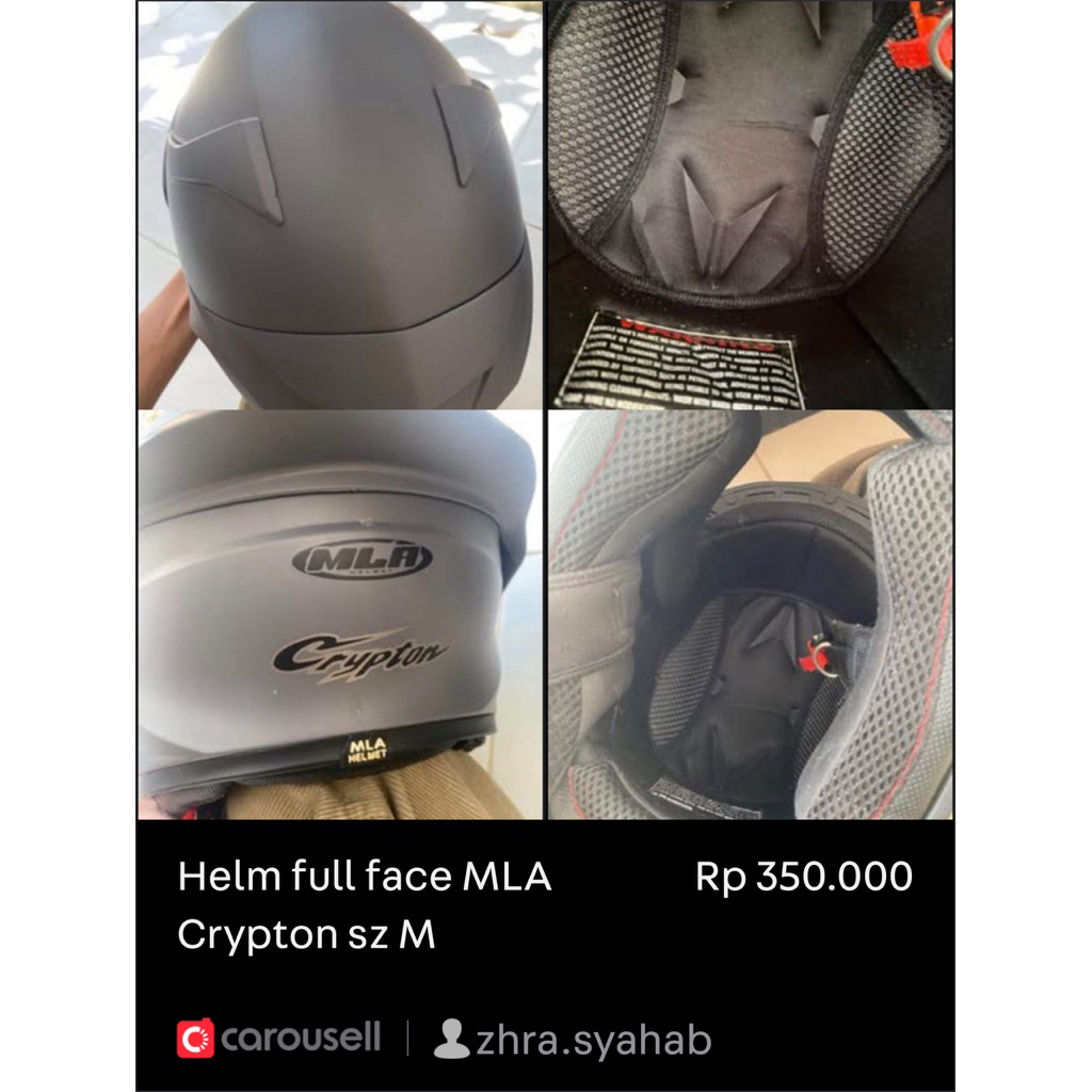 helm MLA Crypton full face as M