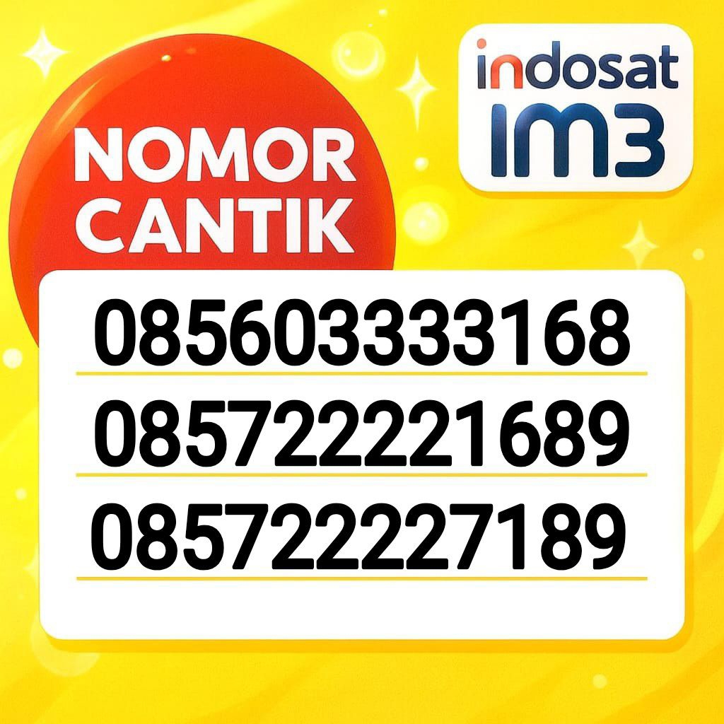 nomor cantik Indosat 00000 11111 22222 33333