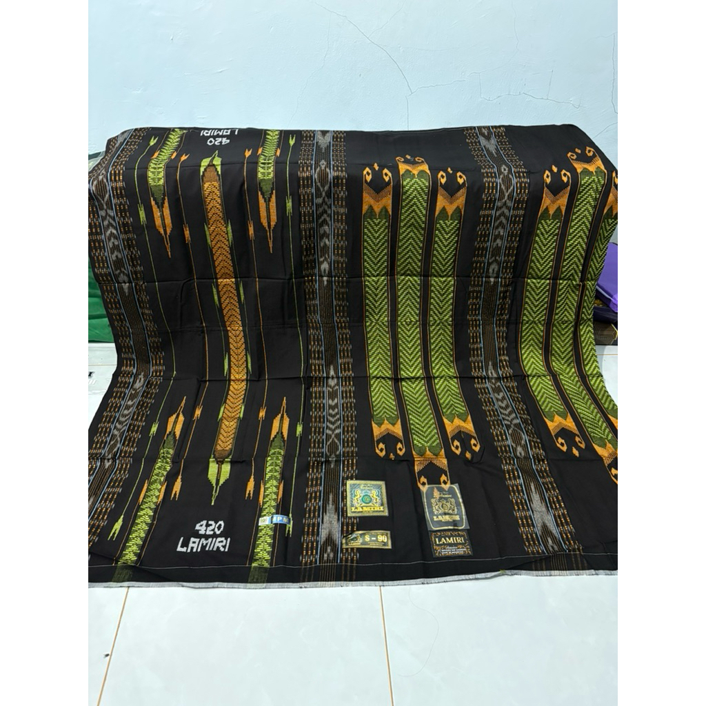 Sarung Lamiri SGE/SGF/SGL/MPM Full Songket Timbul Full Sutra Halus Pria Dewasa