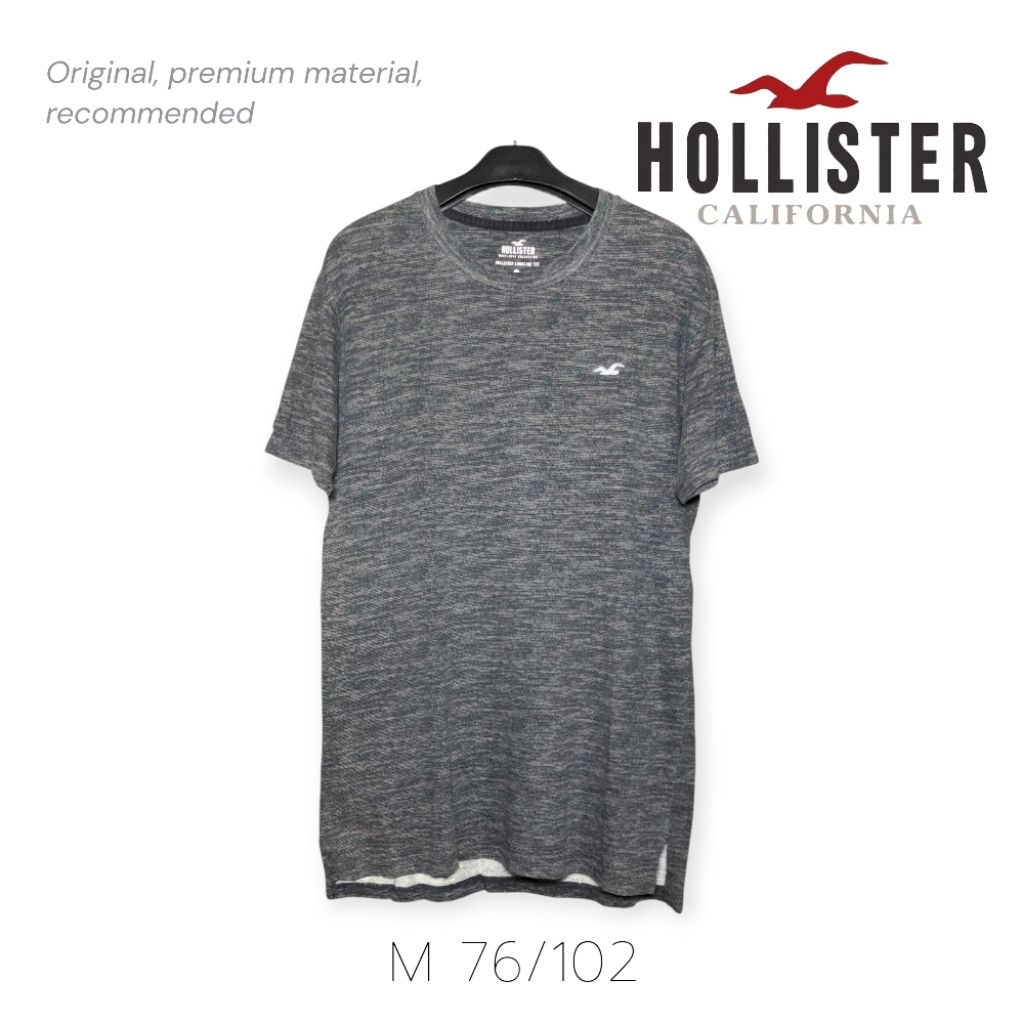Hollister Kaos Original Lengan Pendek Short Sleeves T-shirt Size M
