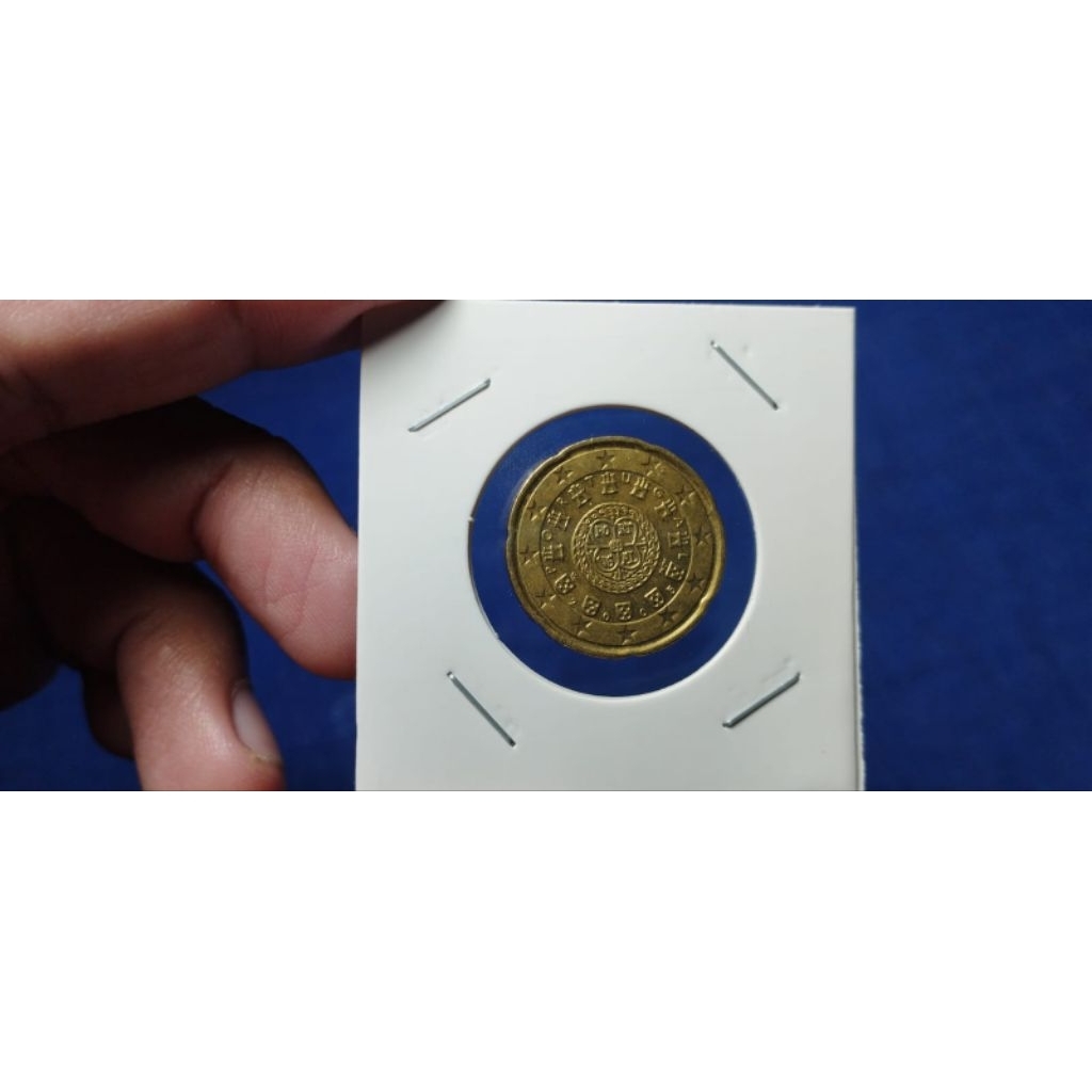 KOIN 20 CENT EURO PORTUGAL USIA 20 TAHUN (2005)