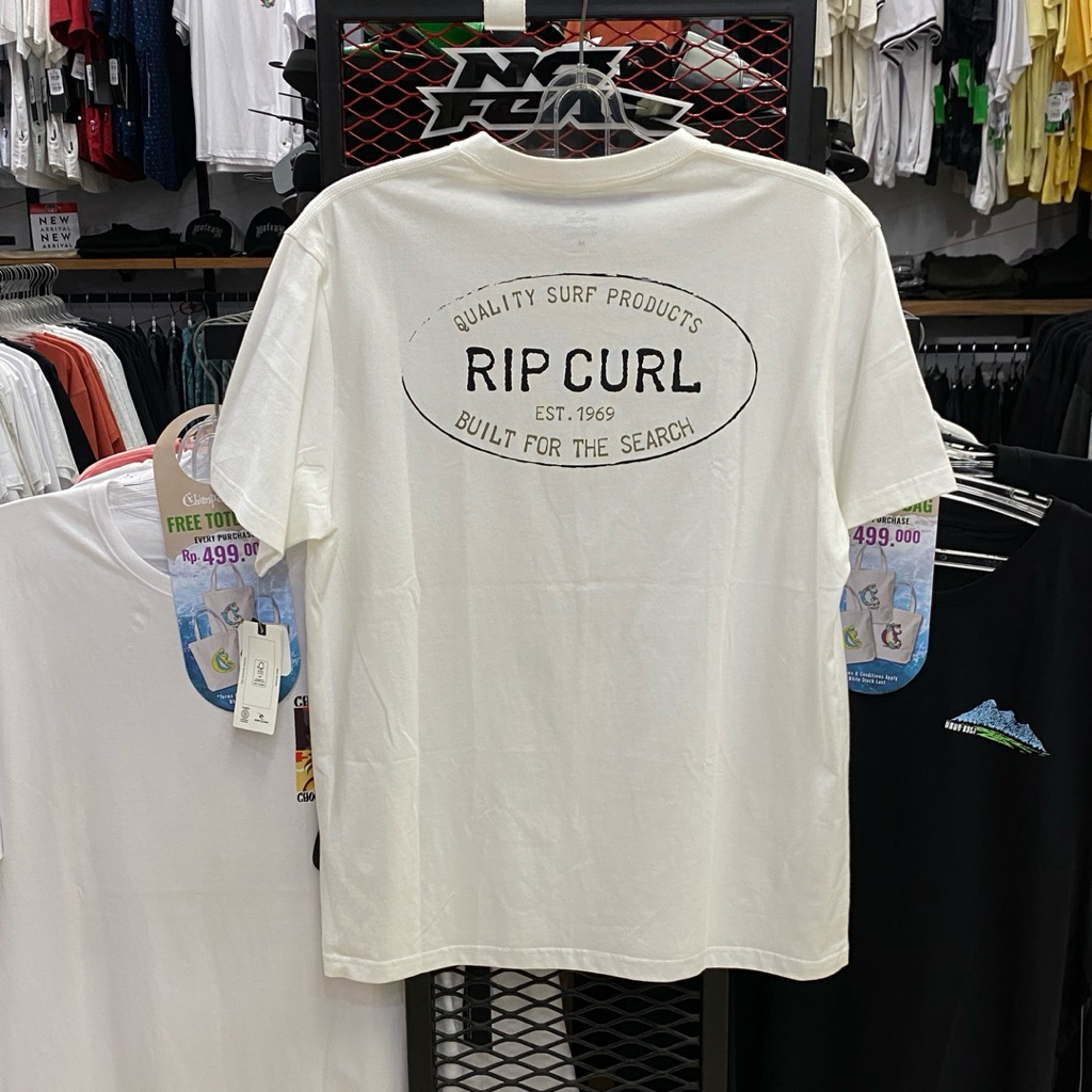 Kaos Ripcurl Hallmark Tee White Original