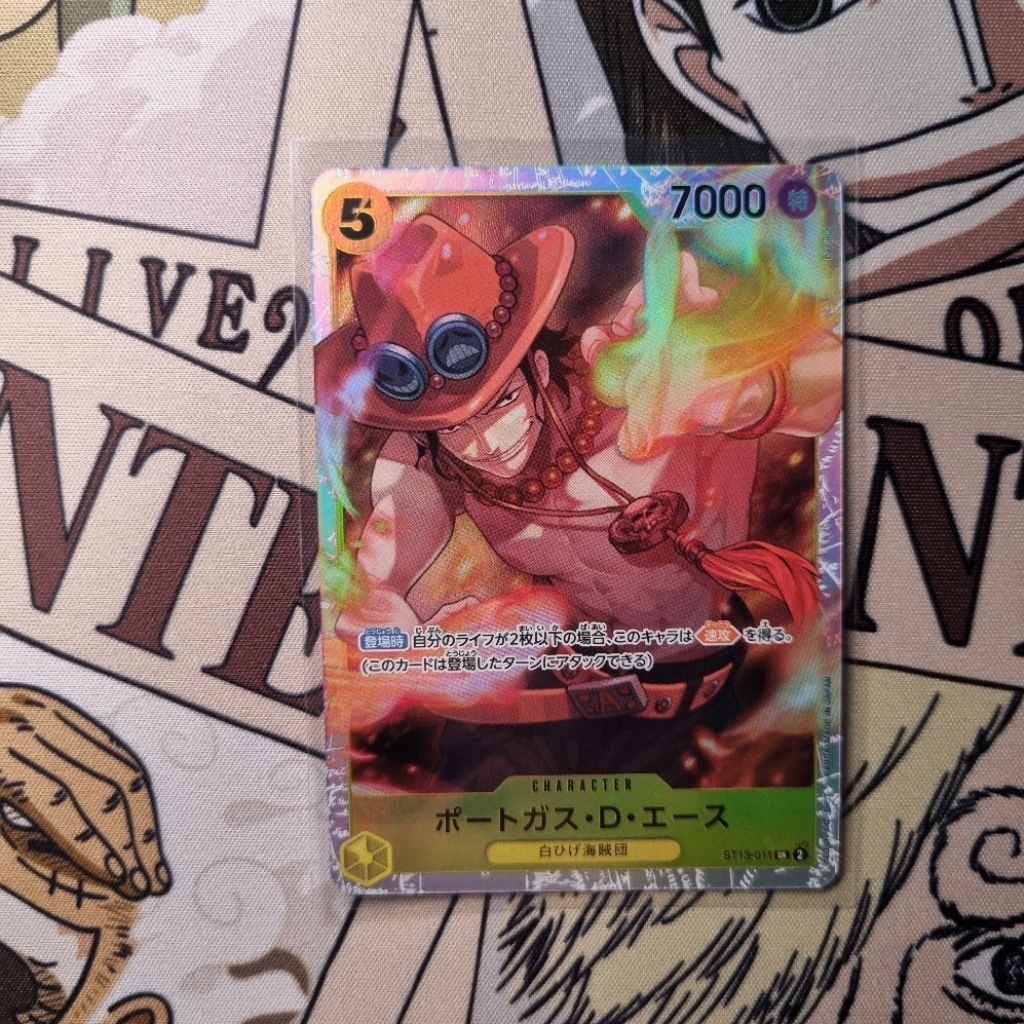 Portgas D Ace SR ST 13 011 One Piece TCG Jepang OP TCG JPN