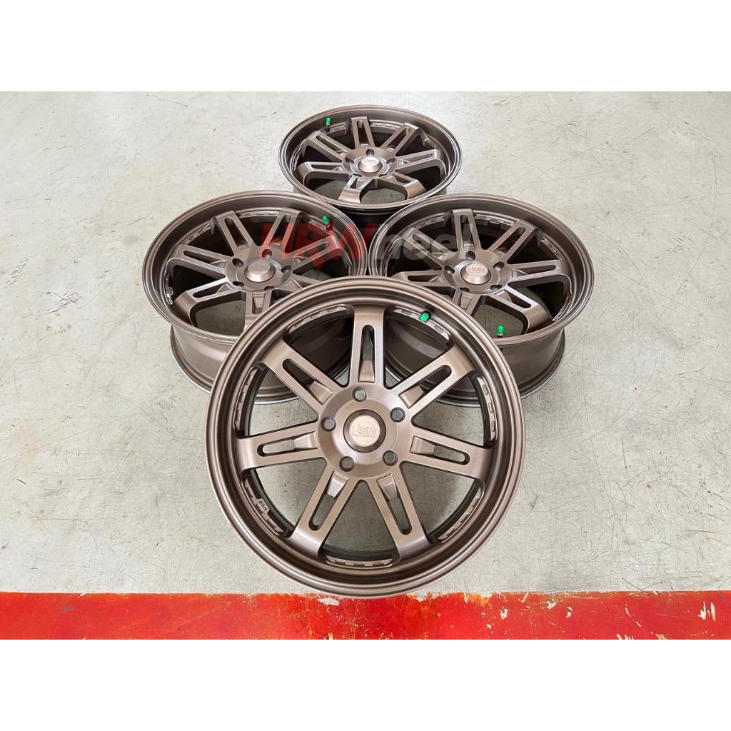 Velg Mobil Bekas Hsr Daimon Ring 17x7,5 Baud 5X114 Et40 Bronze Buat Strgazer inova camry Nav1 DLL