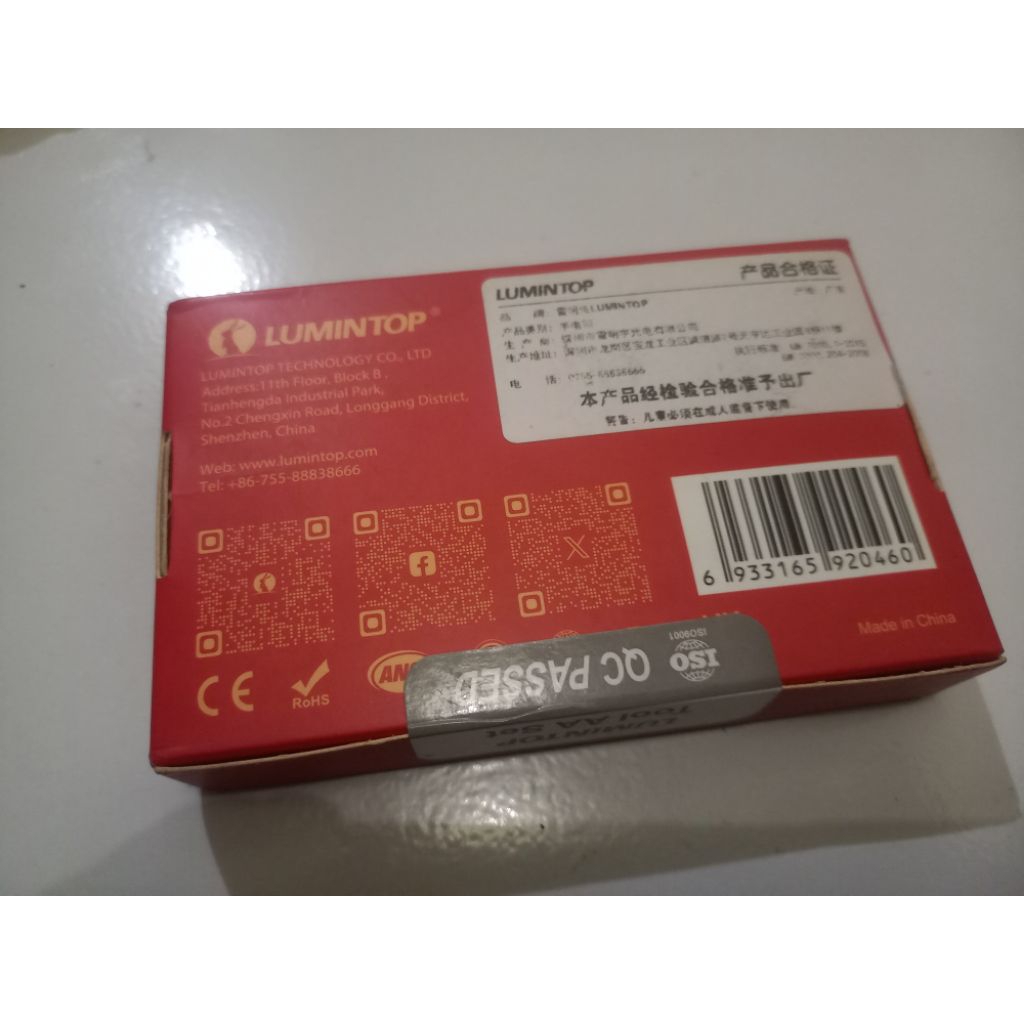 Lumintop tool aa v3 merah