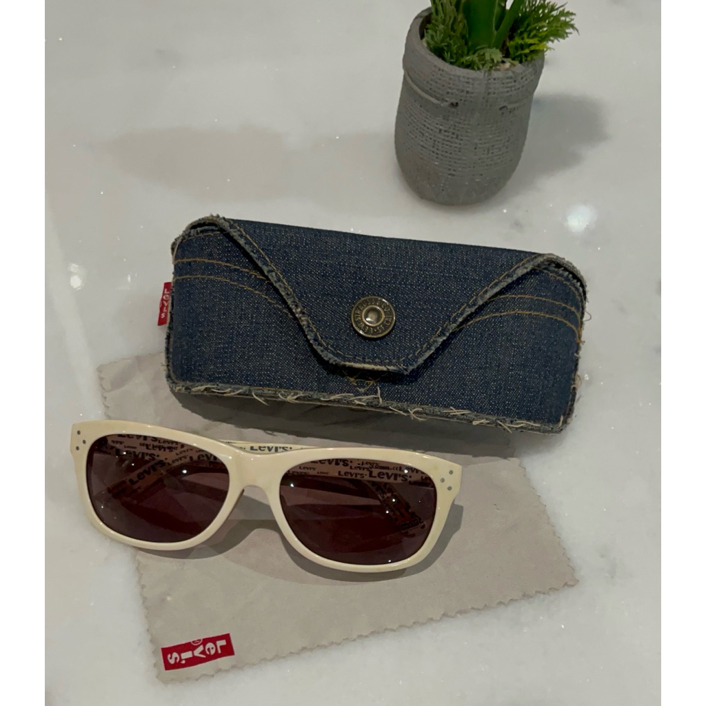 [ORI] Kacamata Levis - sunglasses levis - kacamata hitam bingkai putih korean style optik melawai or