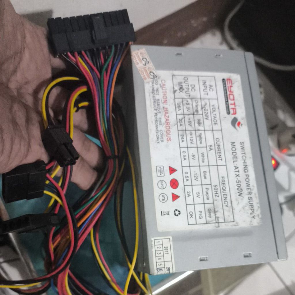 psu atx 500w komputer gembling