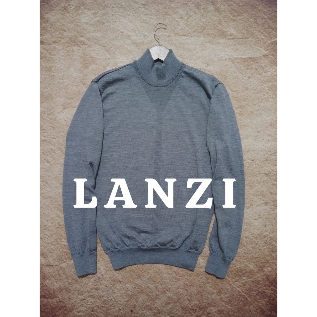 Turtlneck keren LANZI bahan woll bekas pakai