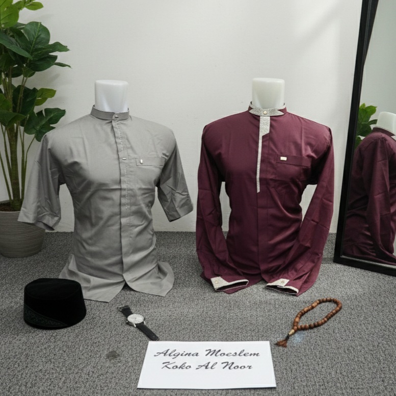 KOKO AL NOOR WARNA | BAJU MUSLIM AL NOOR PENDEK DAN PANJANG