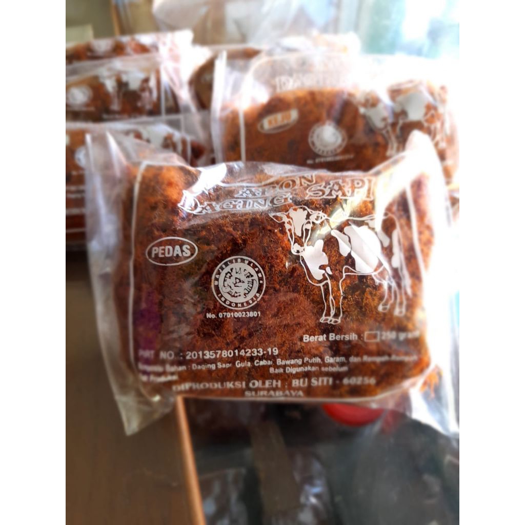 Abon Daging Sapi "BU SITI" 100% No MSG