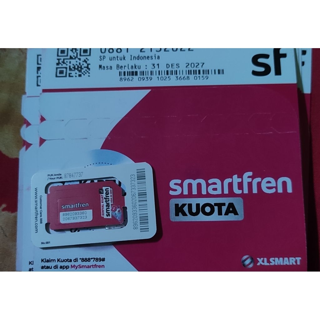 kartu Smartfren bonus kuota 3gb nomor seri tahun 11 angka