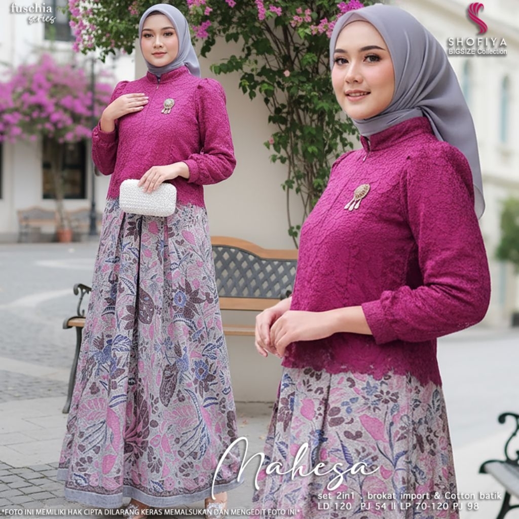 mahesa setelan kebaya brokat rok batik by shofiya Oneset setrok setelan rok