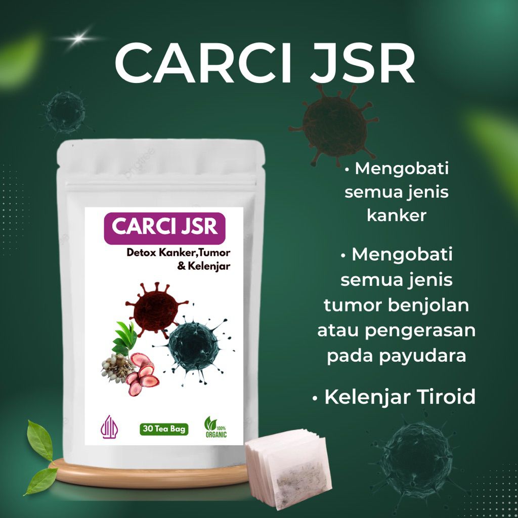 CARCI JSR OBAT TEH CELUP HERBAL UNTUK KANKER | TUMOR | KELENJAR TIROID | KUNYIT PUTIH | DAUN SIRSAK 