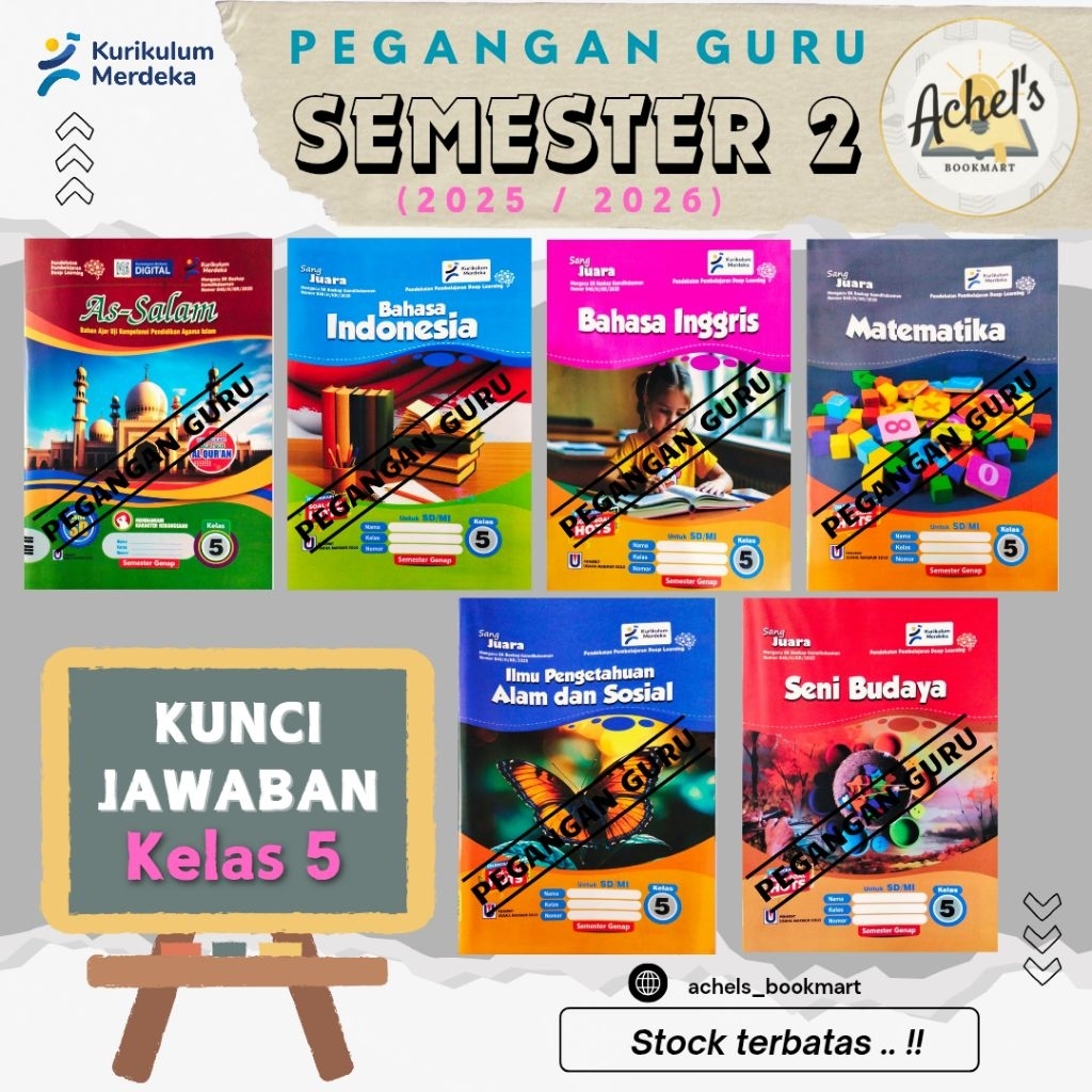 PEGANGAN GURU - LKS Sang Juara Kelas 5 SD/Mi - Kunci Jawaban - Kurikulum Merdeka Semester 2 (2025/20