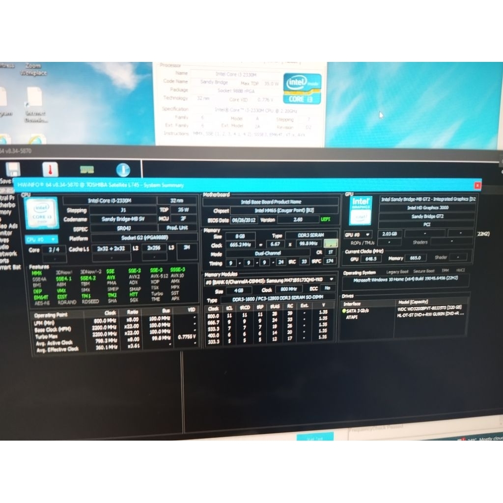 Laptop Second Toshiba Satellite L745 Buntung (Baca Deskripsi)