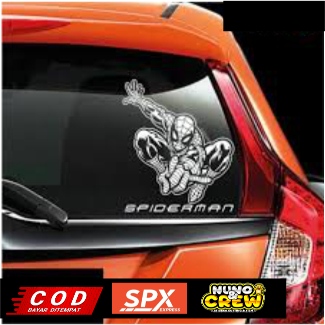 sticker cutting spiderman/spiderman/sticker mobil