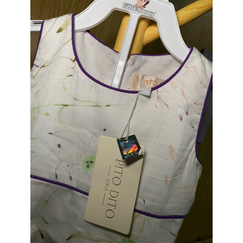 dress pito dito anak perempuan usia 1-2 tahun