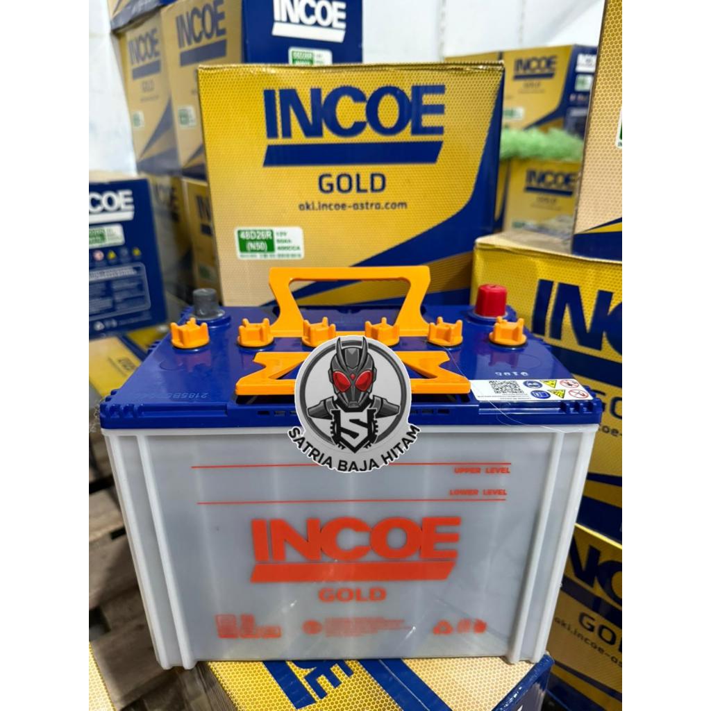 AKI INCOE 50 AMPER N50 / 48D26R JAMINAN 100% ORIGINAL INCOE ASTRA