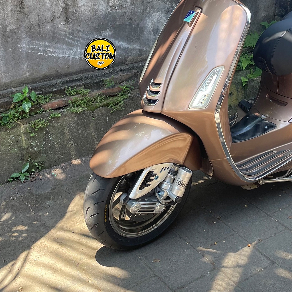 Shock Ohlins Copy Premium Silver Tabung Nyatu Depan Belakang Vespa Matic Sprint,Primavera,Lx,S125