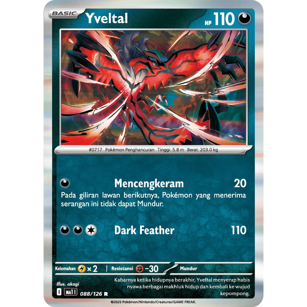 YVELTAL STAPLE POKEMON ORIGINAL INDONESIA