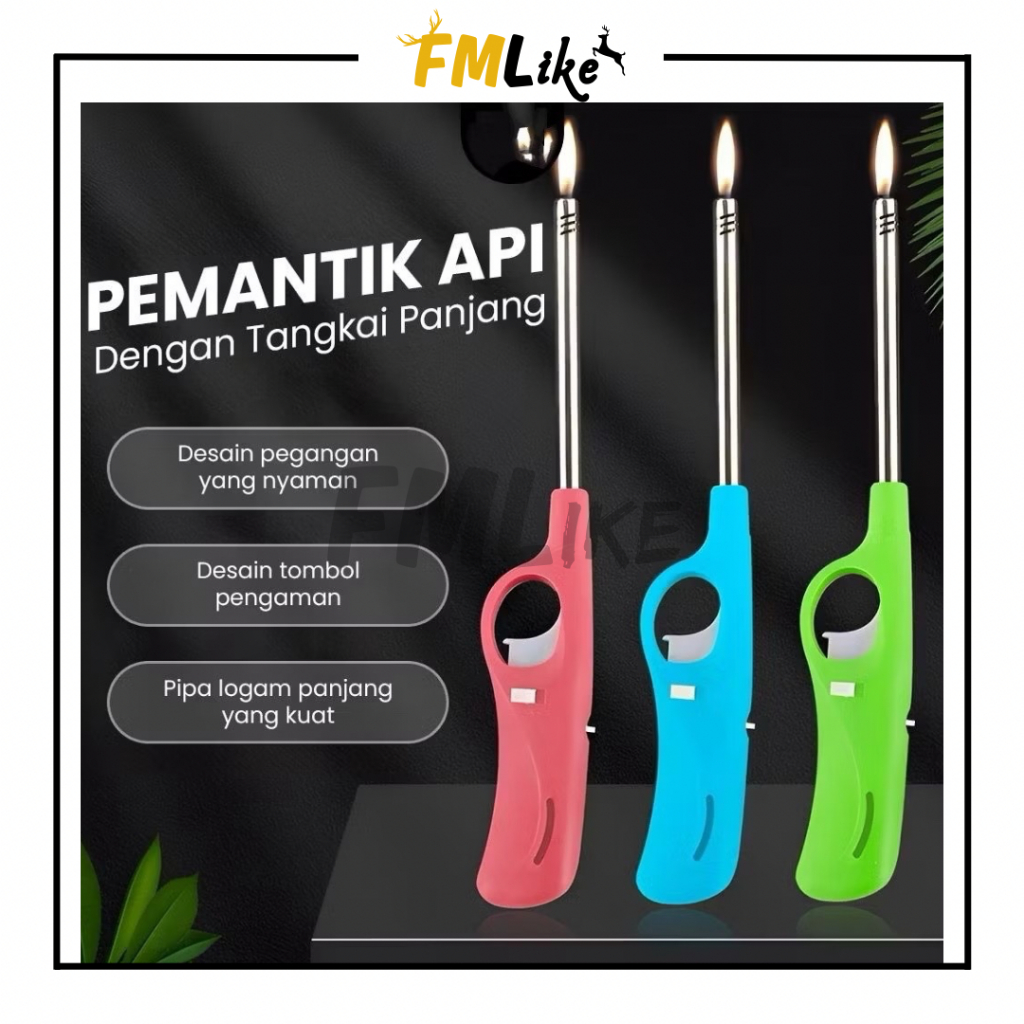 Korek Api Tembak Pemantik Api Kompor / Korek Api Gas Lighter Panjang BBQ