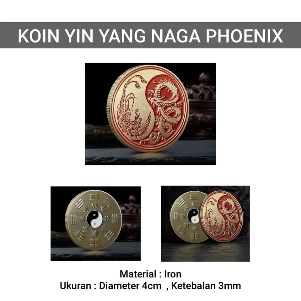 Koin Yin Yang With Case