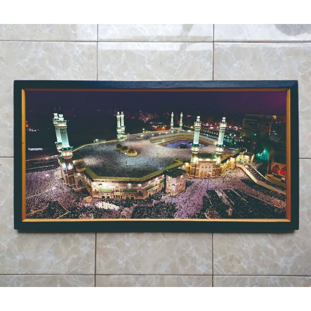 Hiasan Dinding Aesthetic Dekorasi Gambar Mekah Plus Bingkai