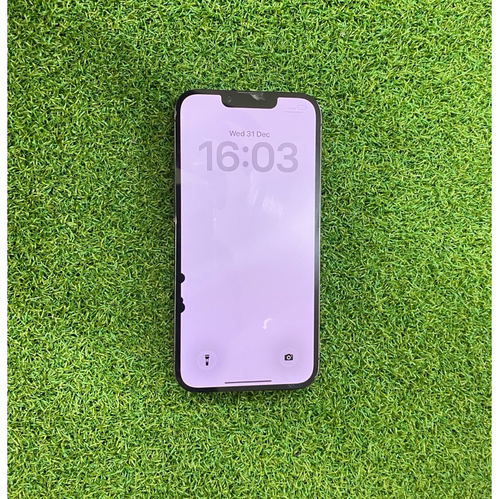 Lcd iphone 13 pro original copotan minus layak pakai