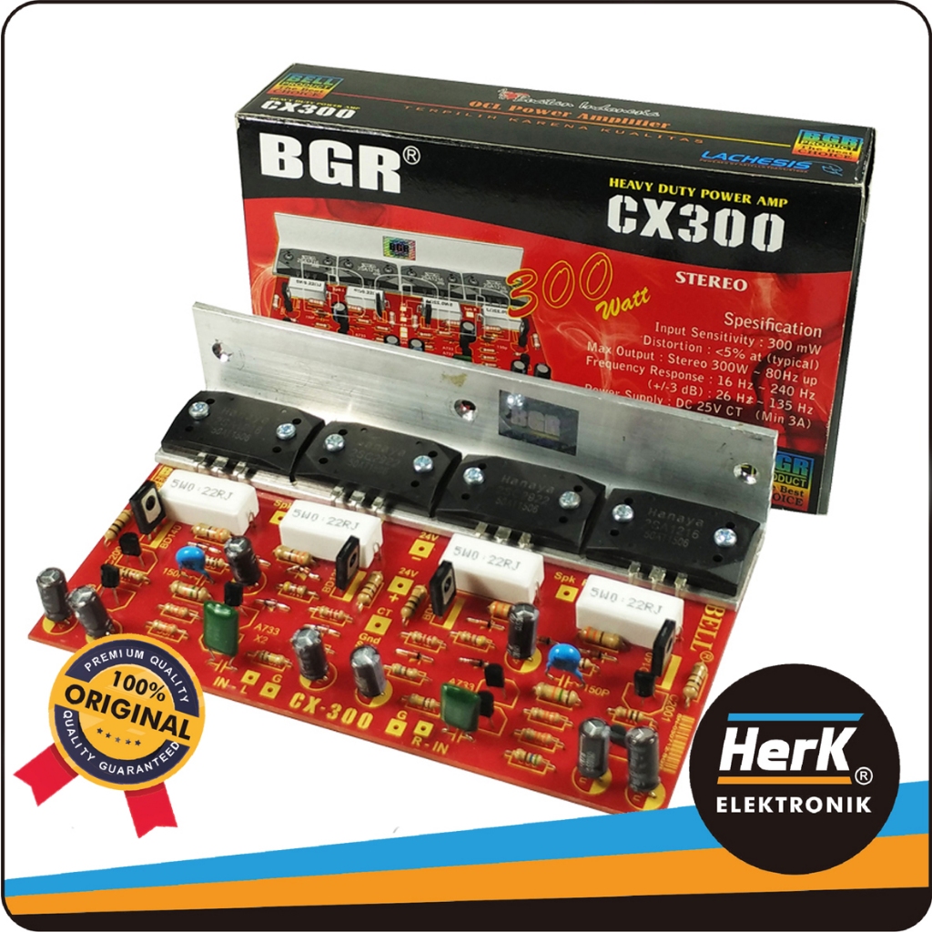 Kit Power Amplifier CX 300 Stereo – BELL BGR