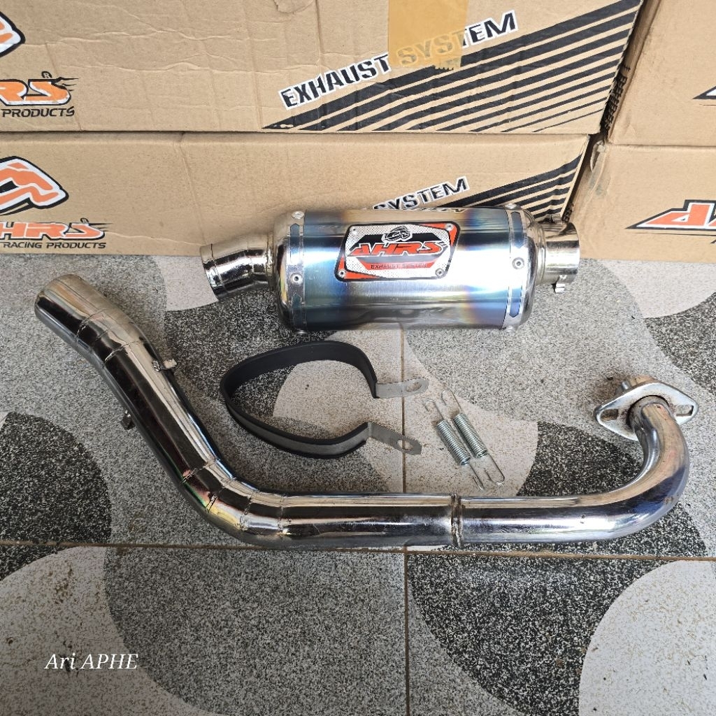 PROMO knalpot AHRS TRIOVAL RAINBOW original MIO KARBU / SPORTY / SMILE / SOUL KARBU