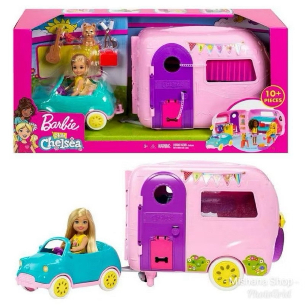 barbie chelsea camper set playset