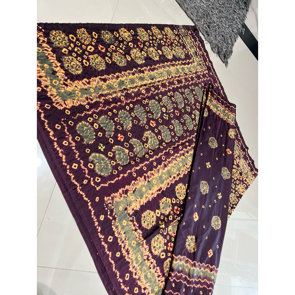 KAMEN SUTRA SILK JUMPUTAN ENDEK BALI SET SELENDANG SUDAH TERNECI