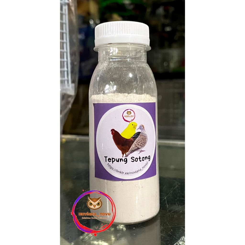 TEPUNG SOTONG NOVIANA NOVU NAMEL BIRD KALSIUM PAKAN ASINAN BURUNG BIRD FOOD GREAT CALSIUM TERBAIK UN