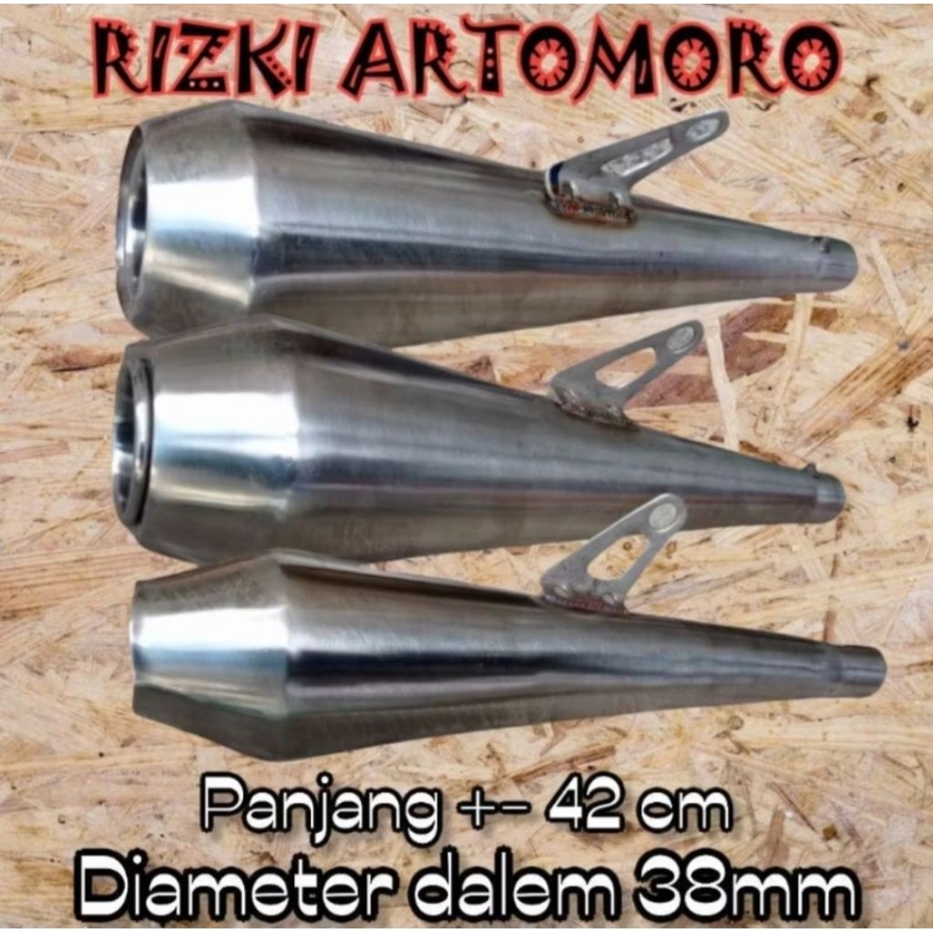 knalpot custom japstyle caferacer Bobber Tiger Megapro Scorpio