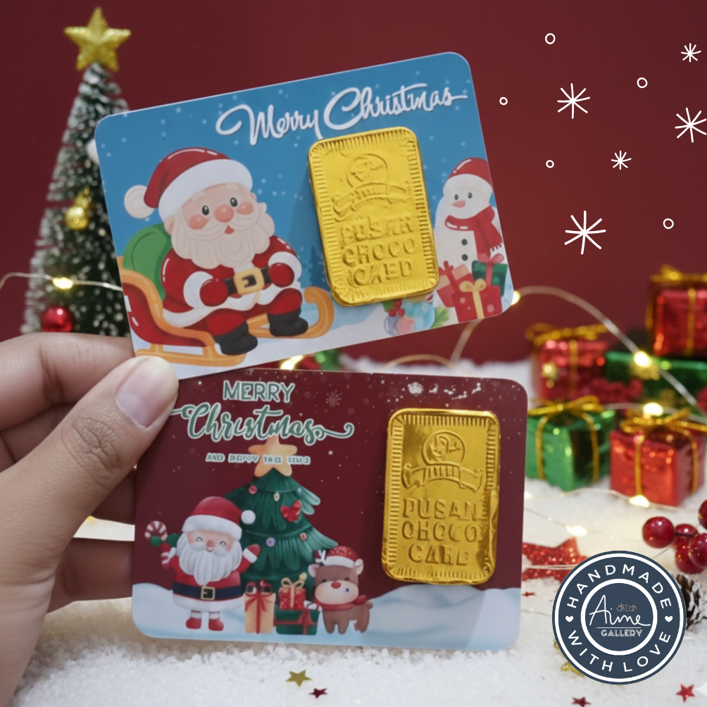 Gift Natal Coklat Emas Gift Card Natal Cokelat Emas Kado Natal Hadiah Natal Unik Giftcard Natal Cokl