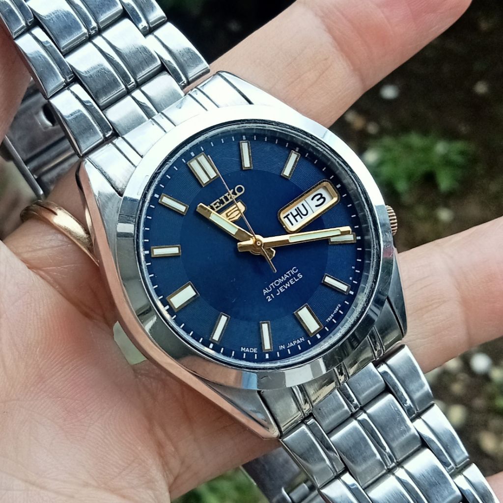 Seiko 5 Automatic SNKF15 Cal 7s26-03B0 Blue Dial
