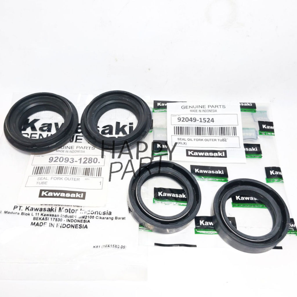 seal as shock sepasang+tutup abu kawasaki ninja 150 klx Sil Debu Seal Tutup Shock Depan DTracker KLX