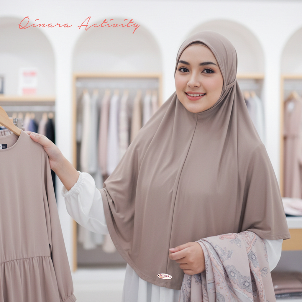 Arthestica Hijab Qinara Activity-Hijab Tali Bergo Instan