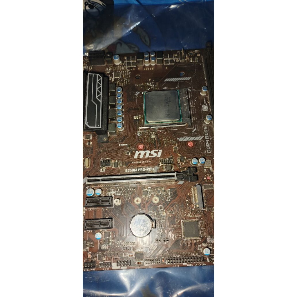 ryzen 5 2600+mobo rusak
