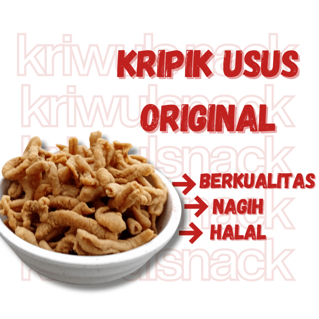 Keripik Usus 1kg / Keripik Usus Original / Keripik Usus Grosir Termurah
