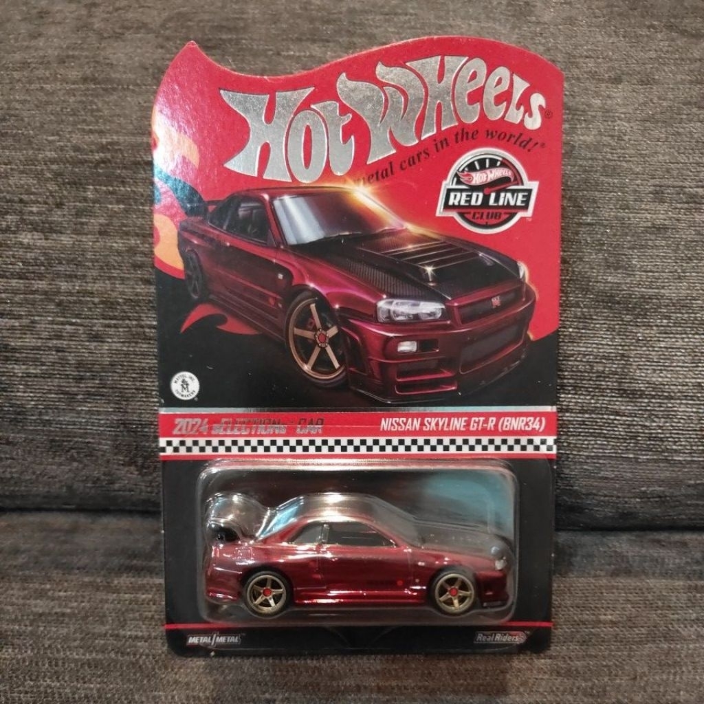 Hotwheels RLC Nissan Skyline GTR R34 Nismo Merah (FREE PROTEKTOR)