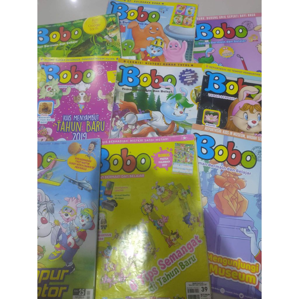 majalah bekas bobo bekas random tahun 2000 keatas