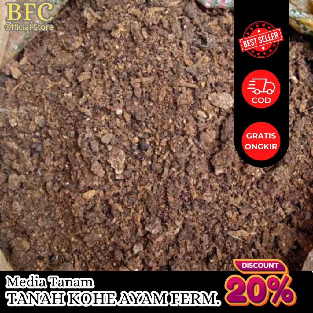 (BFC) Media Tanam Kompos Kohe Ayam 10 Kg / Kohe Ayam Fermentasi