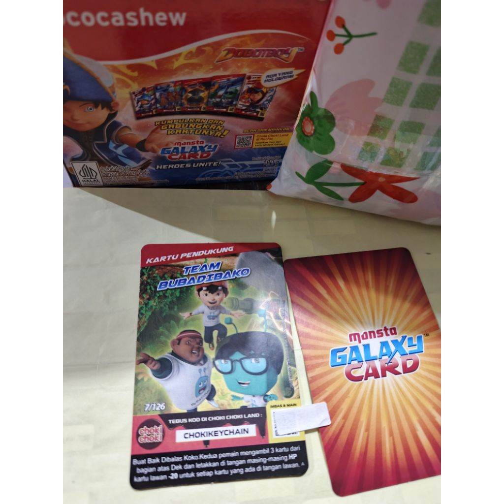 kartu Boboiboy Choki Choki Monsta Galaxy Seri 2