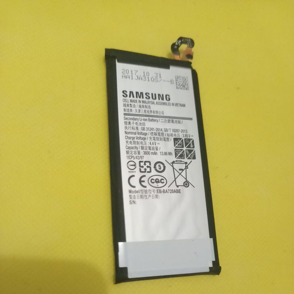 Baterai ori copotan samsung j7pro / j730