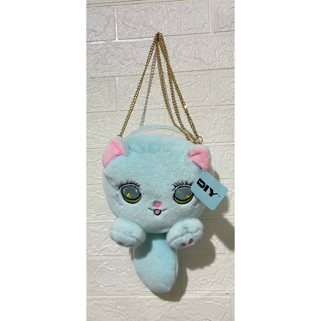 Tas Boneka Kucing Biru Gemes