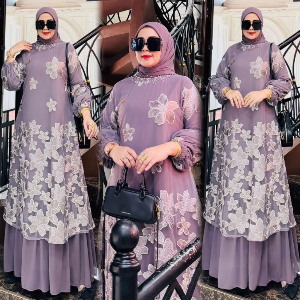 GAMIS RAYYANA SET HIJAB BY M NABIL