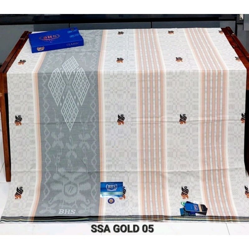 SARUNG BHS CLASSIC SKT DAM, SKT BRL & SKT RTM GOLD & SILVER ORIGINAL