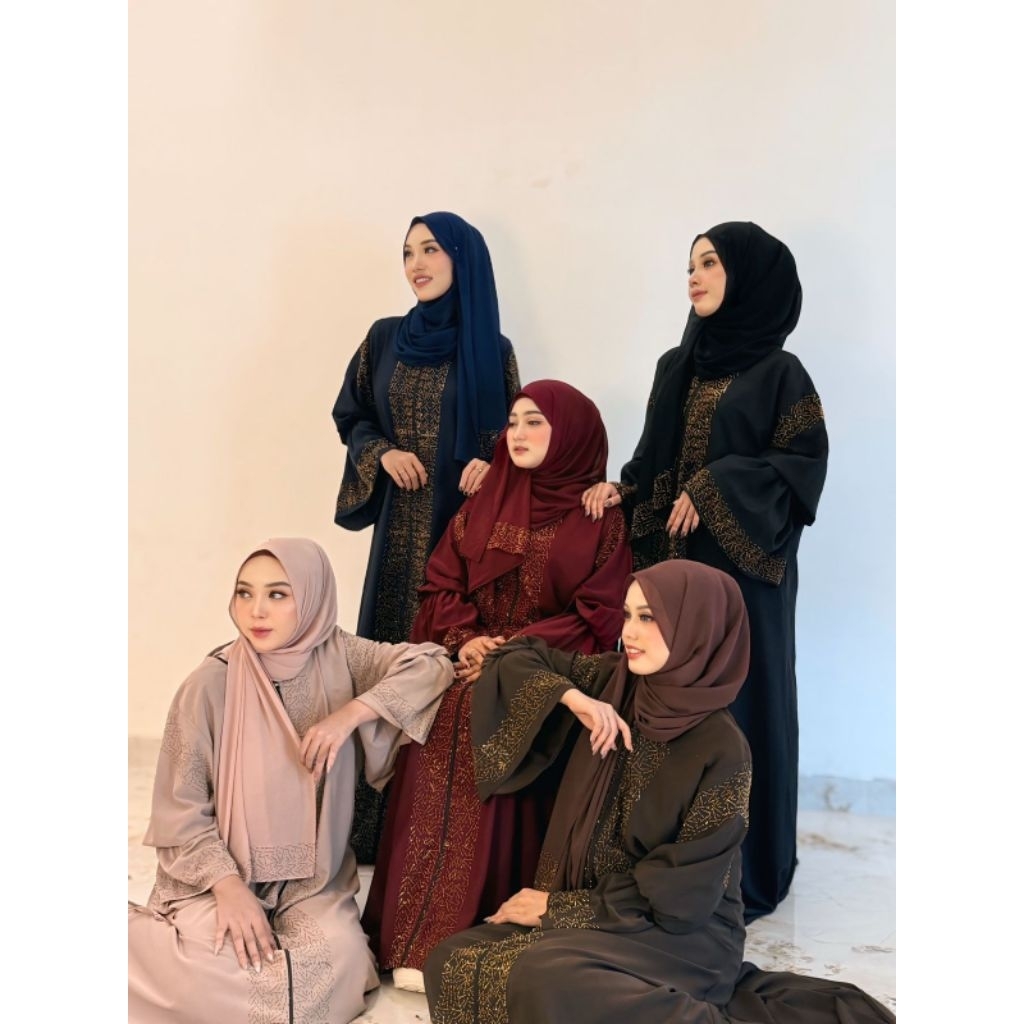 TERBARU ABAYA BASMALLAH MODEL FULL ZIPER BISA JADI ABAYA BISA JADI OUTER MENGGUNAKAN BAHAN KATUN MES